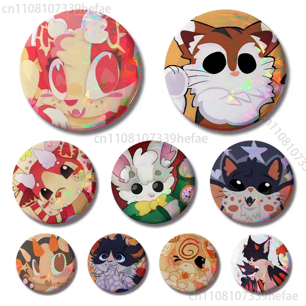A-Adopt Me Game Insignia Badge Case For Decoration 44mm 32mm 58mm Round Tinplate Pin Brooch Gift