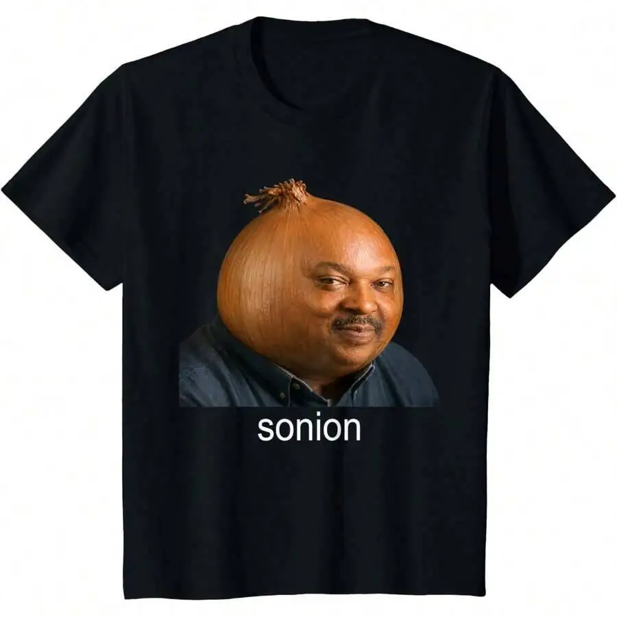 Funny Sonion Brainrot Meme Genz T-Shirt 100% Cotton Trendy Y2K Short-Sleeve Tee – Soft, Quick-Drying, & Moisture-Wicking; Ideal