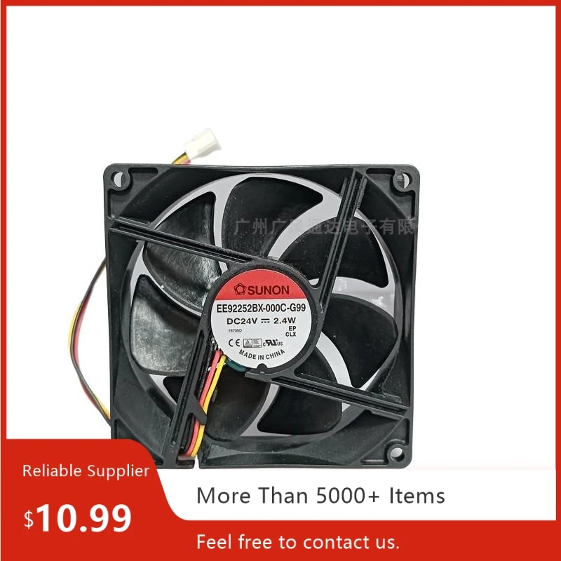 

For SUNON EE92252BX-000C-G99 90x90x25mm DC 24V 2.4W Industrial Inverter Cooling Fan