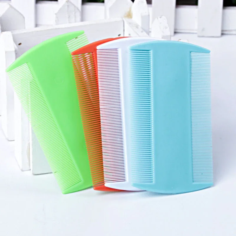 Double Sided Nit Fine Tooth Head Lice Hair Combs for Kids Pet Dog Cat Flea Plastic Hair Combs Brush Pet Hair Cleaning Supplies