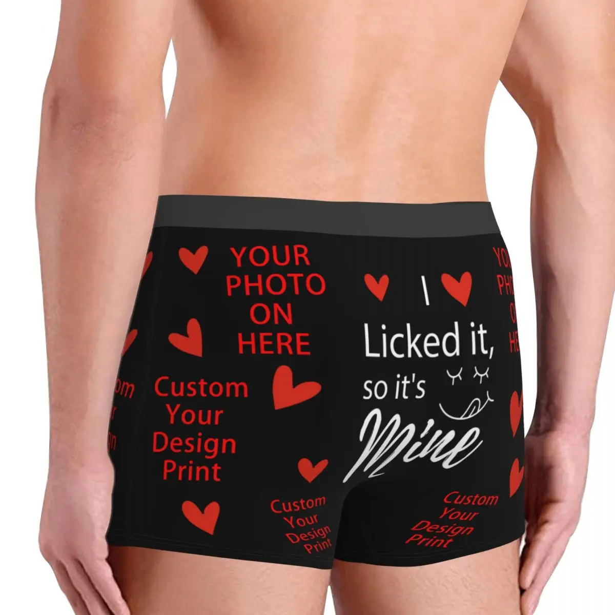 Calzoncillos Bóxer personalizados para hombre, ropa interior Sexy con estampado de foto personalizado, bragas suaves