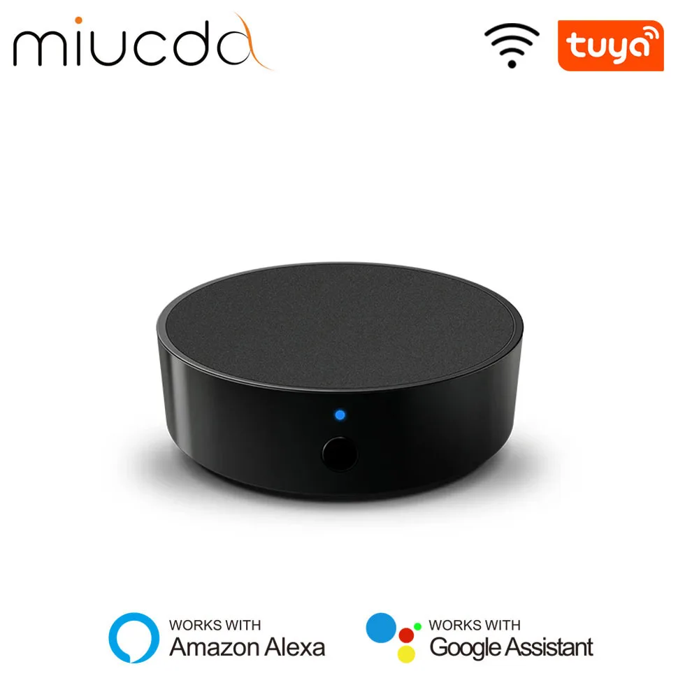 Miucda tuya wifi ir controle remoto casa inteligente ir controle remoto universal para tv dvd ac controle de voz para alexa google casa