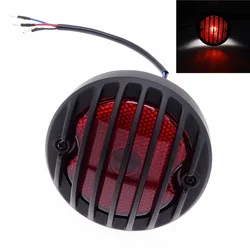 Motorcycle LED Tail Light Running Stop Rear Light License Plate Lamp Universal for Harley Davidson Bobber Chopper Rat Custom