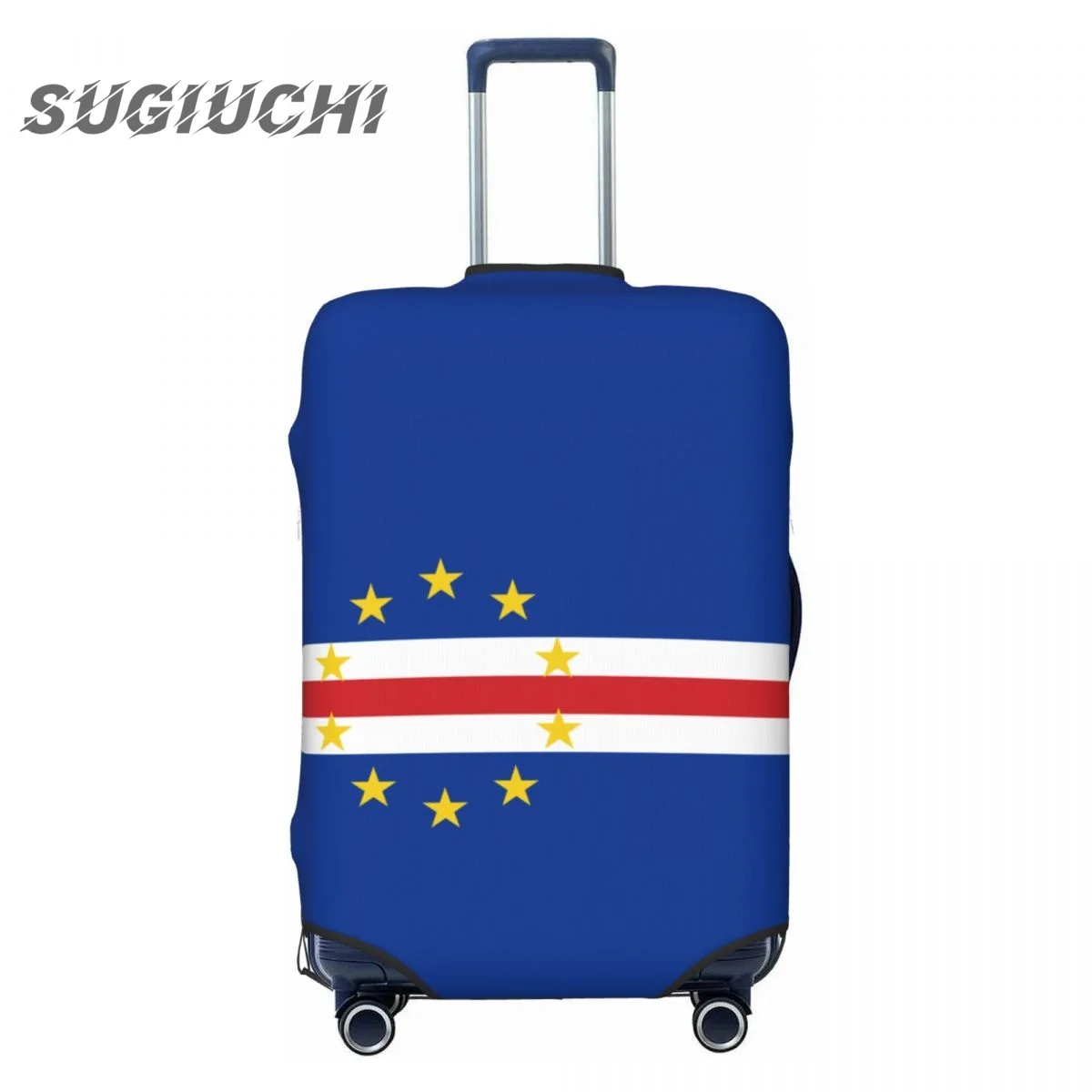 

Cape Verde Country Flag Luggage Cover Suitcase Travel Accessories Printed Elastic Dust Cover Bag Trolley Case Protective