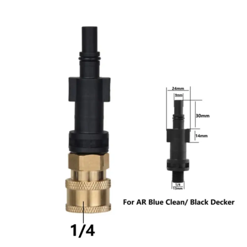 Pressure Washer 1 4 Quick Connect Adapter For Karcher Lavor Bosch Black Decker Foam Generator Spray Connector Fitting
