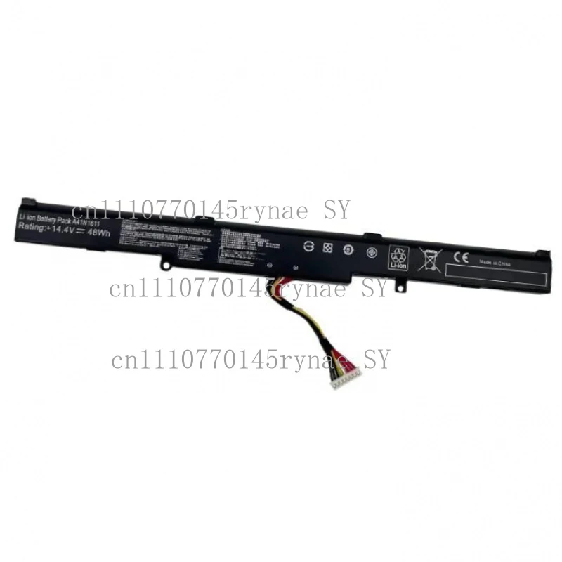 

Аккумулятор для ноутбуков ASUS A41N1611, совместимый с сериями FX53V, FX53VD, ZX53, ZX73V, FZ53V, GL553, 48 Вт·ч