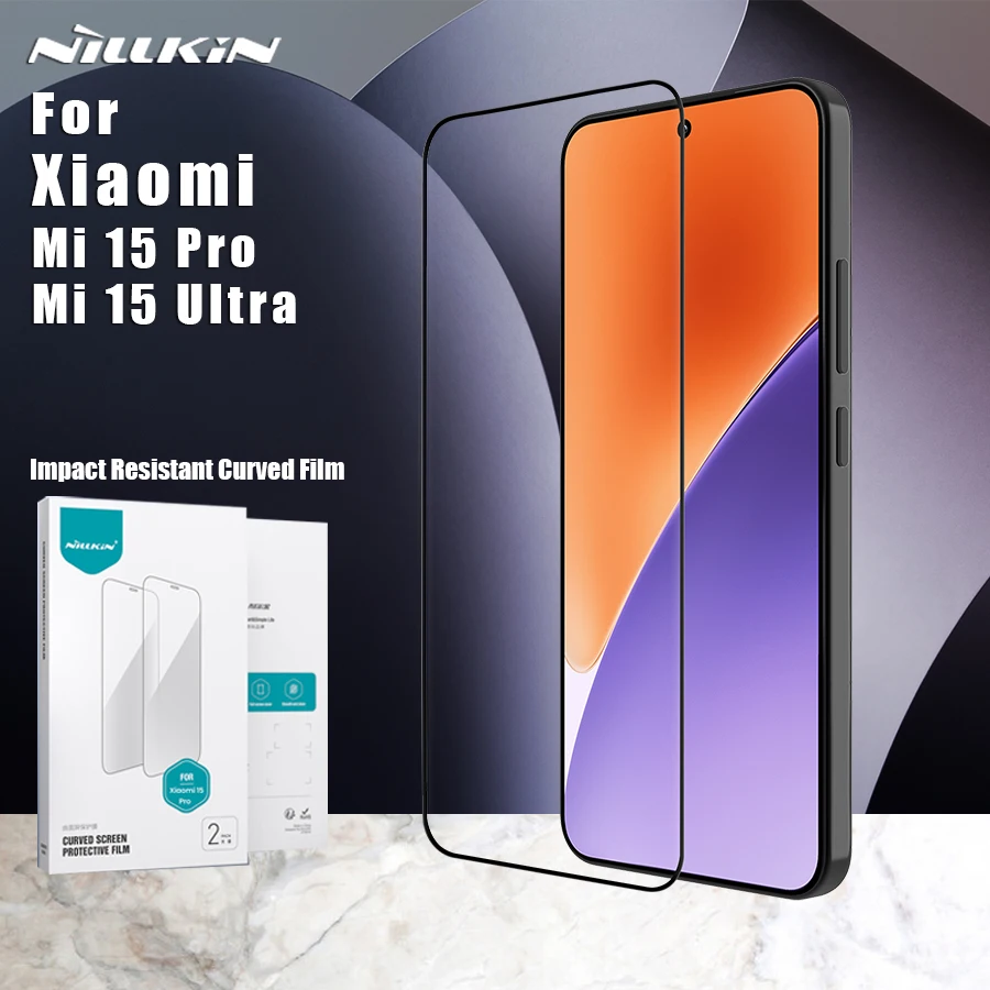

Nillkin For Xiaomi 15 Ultra Mi 15 Pro 2 Piece Set Impact Resistant Curved Soft Film Screen Protector (Non Tempered Glass)