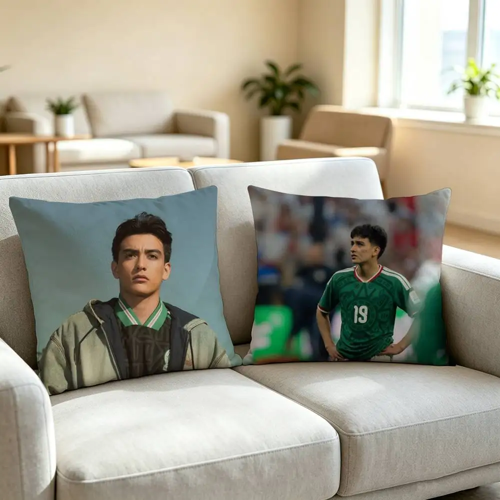G-Gilberto Mora F-Football Athlete Square Double-Sided printed Pillow Case Bedroom Bedside Pillow Sofa Cushion Cover