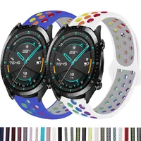 20MM 22MM Silicone Strap For Huawei Watch GT 2 Pro/GT2 46MM/2E Smart Watch Band Soft Wristbands For Honor Magic/GS Pro/ES Correa