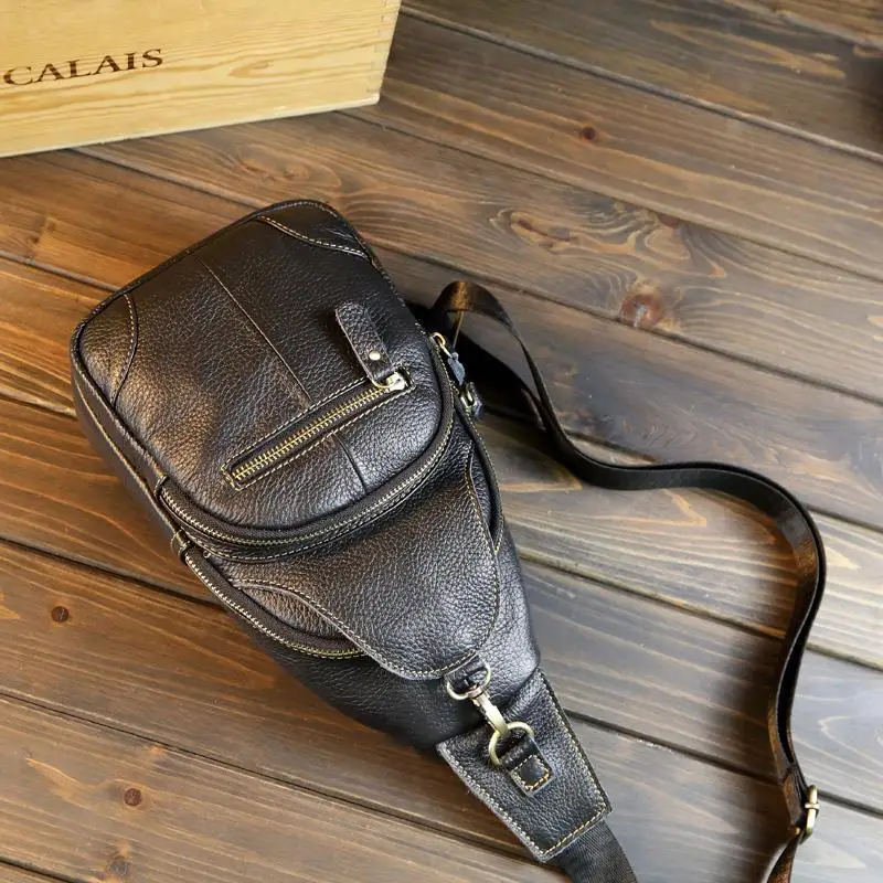 PU Leather Chest Bag Women Shoulder Bag Fashion Trendy Messenger Bolsa Casual Chest Korean Style Bags for Man and Woman