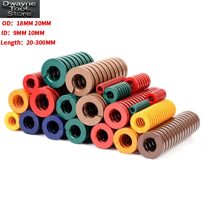 1pcs mold rectangular spring OD 18mm 20mm,ID 9mm 10mm,Length 20-300mm industrial stamping hardware accessories flat spring