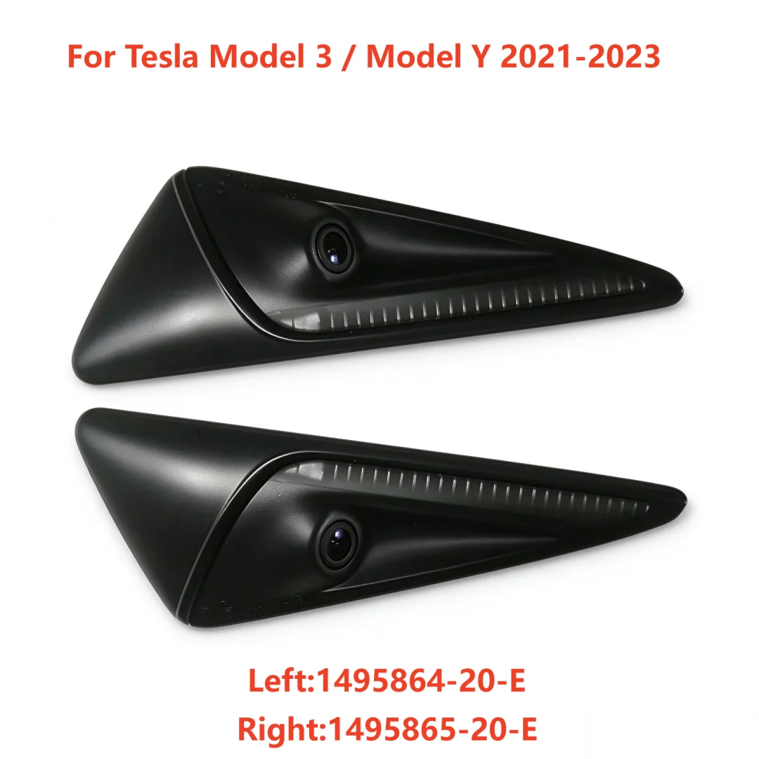 Side Repeater Camera Lamp Left Right Hand Fender Turn Signal Camera For Tesla Model 3 Model Y 2021-2023 OEM 1495864-20-D 1495865