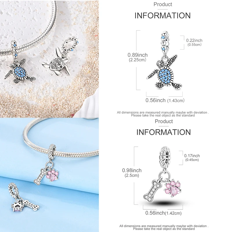 925 Sterling Silber Charm-Perlen Katze Mond Pfote Schmetterling Kreuz Sternennacht Krippenmotiv DIY Armband Halskette Geschenk für Frauen Mädchen – Detail 3