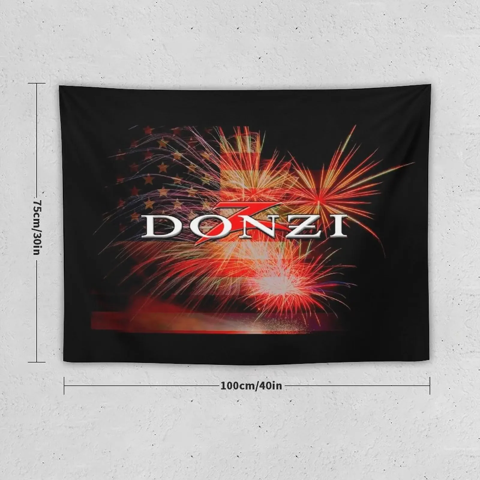 Donzi Fireworks Boating Fourth Of July Tapestry Decoration Aesthetic Japanese Room Decor Outdoor Decoration Tapestry