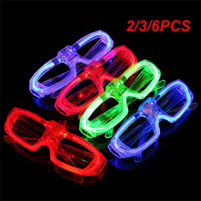 2/3/6PCS Flash Toys Great For Parties New Years Eve Party Eye-catching Glowing Glasses Gorgeous Show Glasses 2023 Best Seller