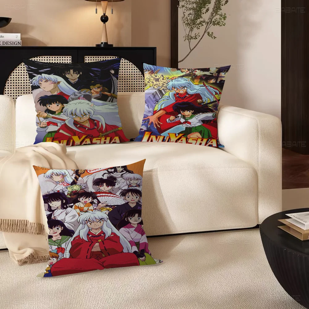 Anime Classic Inuyasha Pillow Gift Home Office Decoration Bedroom Sofa Car Cushion Cover Case 45x45