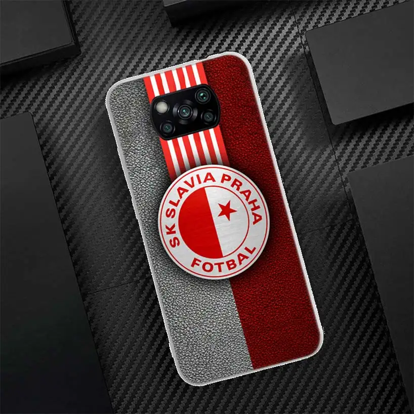 Sk Slavia Praha Czech Republic Silicon Call Phone Case For Xiaomi Poco X3 Nfc X5 X6 F6 F5 Pro M5S M5 X4 F4 GT M4 M3 F3 F2 F1 M2 