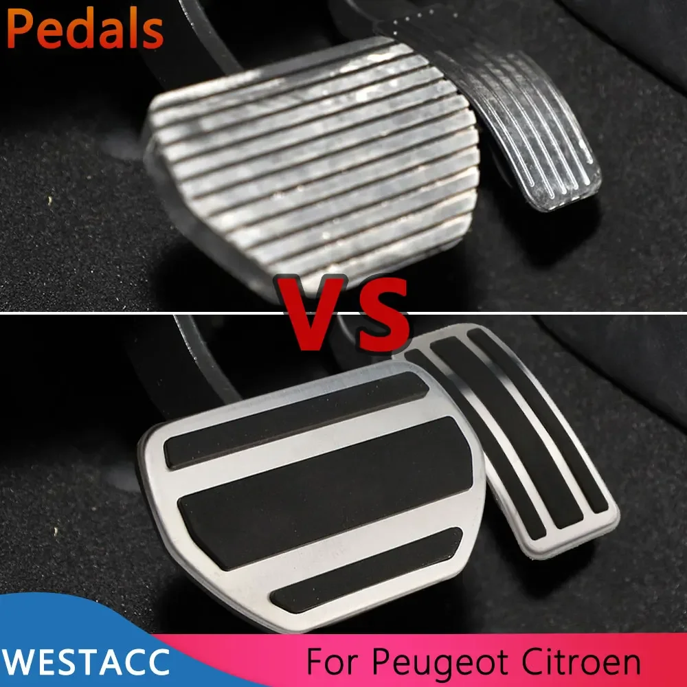 Car Pedals for Peugeot 207 301 307 208 2008 308 408 for CITROEN C3 C4 for DS 3 4 6 DS3 DS4 DS6 Gas Brake Pedal Cover Accessories