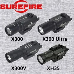 SureFire táctico X300 X300U Ultra X300V XH35 pistola de Metal luz LED estroboscópica compatible con riel de 20mm arma Airsoft linterna de caza