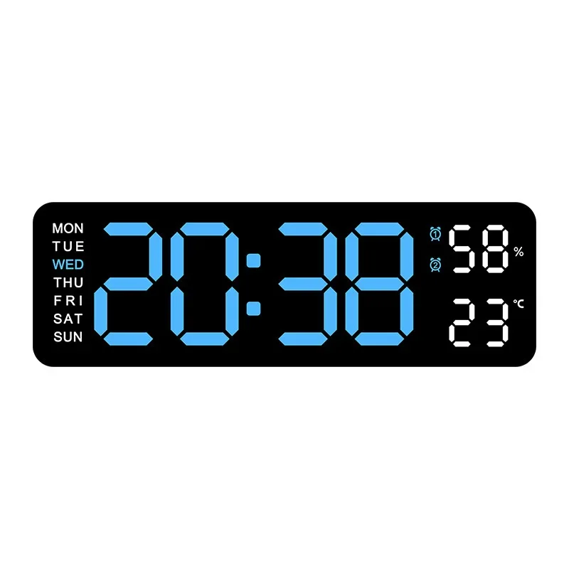 Electronic Clock, Simple Multi-function Clock, Rectangular Large Font Alarm Clock, Can Hang A Standing 22.8 * 3.5 * 75
