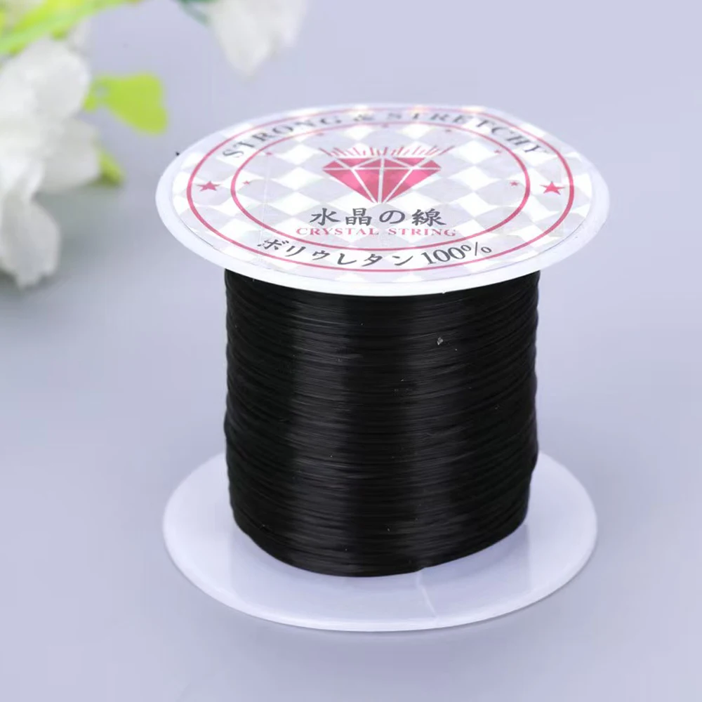 

Elastic Crystal Thread Cord for Hair Extensions Versatile Beading Wire for Jewelry Making Diy Projects Stretchy String for Brace