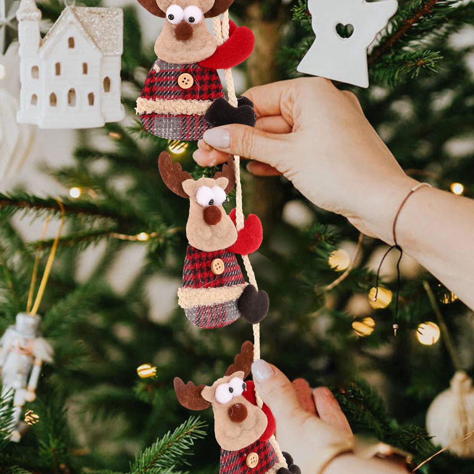 

Snowman Decorations Decorative Pendant Winter Ornaments Christmas Decorate Tree