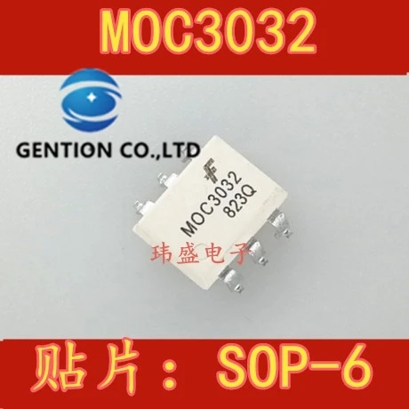 10PCS MOC3032 SOP-6 photoelectric coupler MOC3032SR2M thyristor drive chip in stock 100% new and original