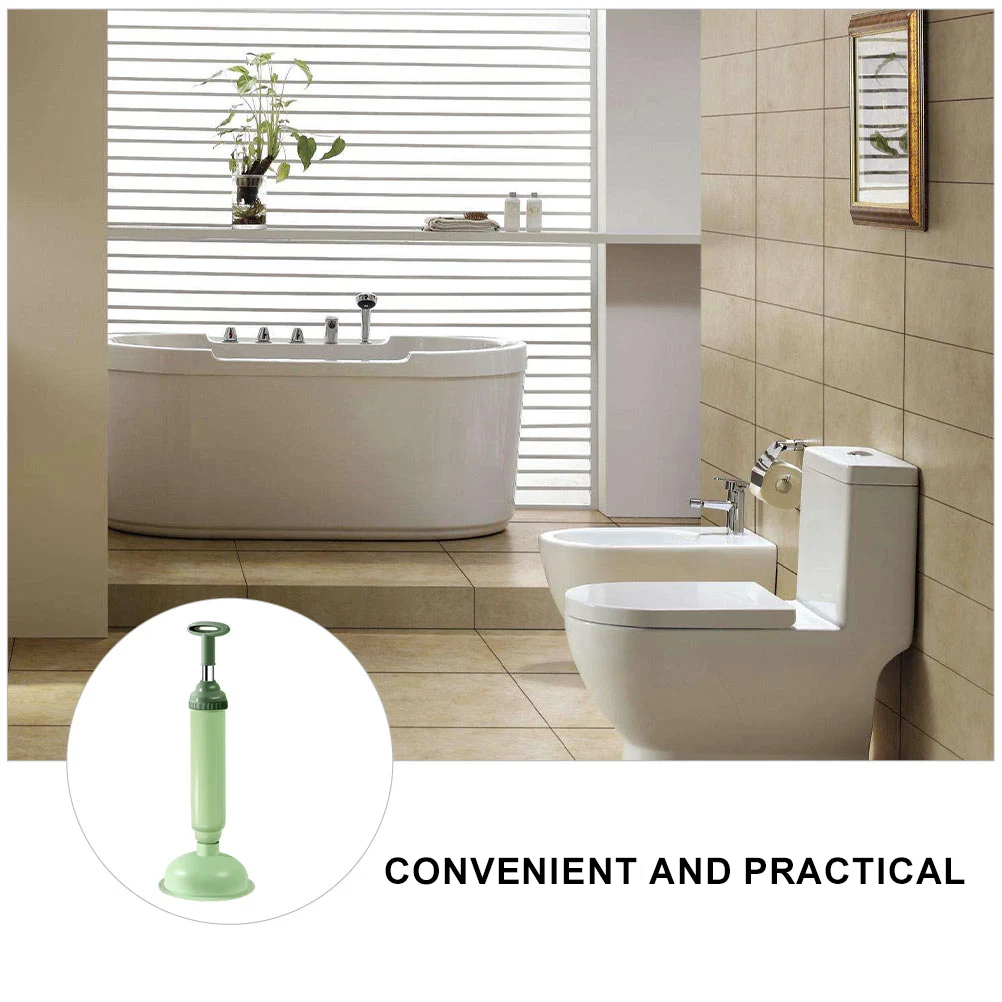 

Toilet Suction Cup 1Pcs Sewer Cleaning Accessory Practical Clog Remover for Home Kitchen Bathroom Use Green