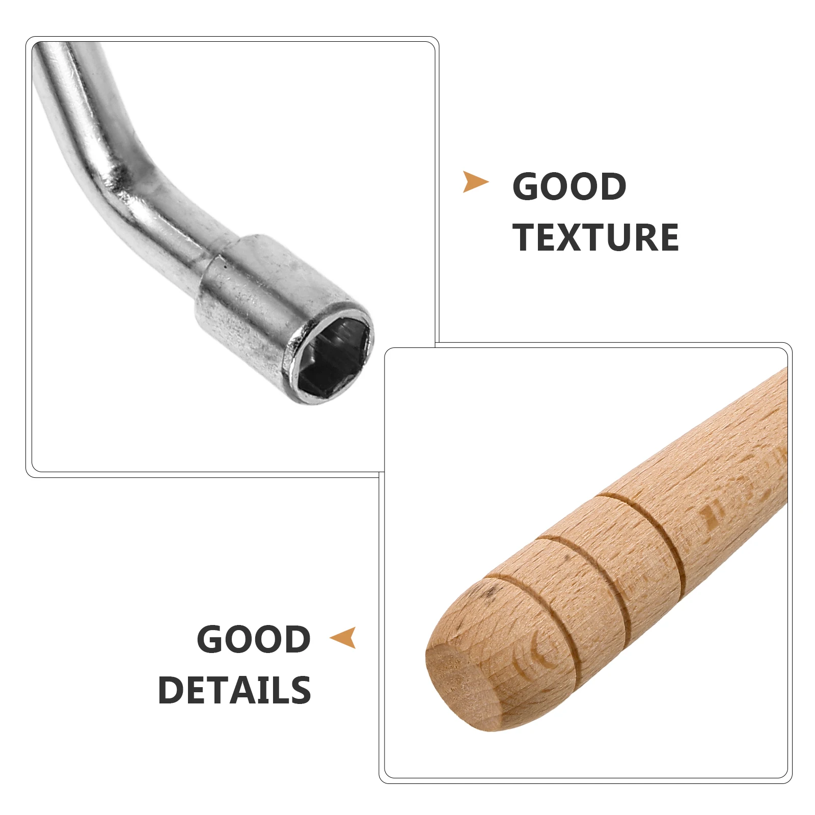 

2 Pcs Harp Wrench Tuning Grip Autoharp Automatic Nut Driver Head Drivers Light Brown Drum Guitar