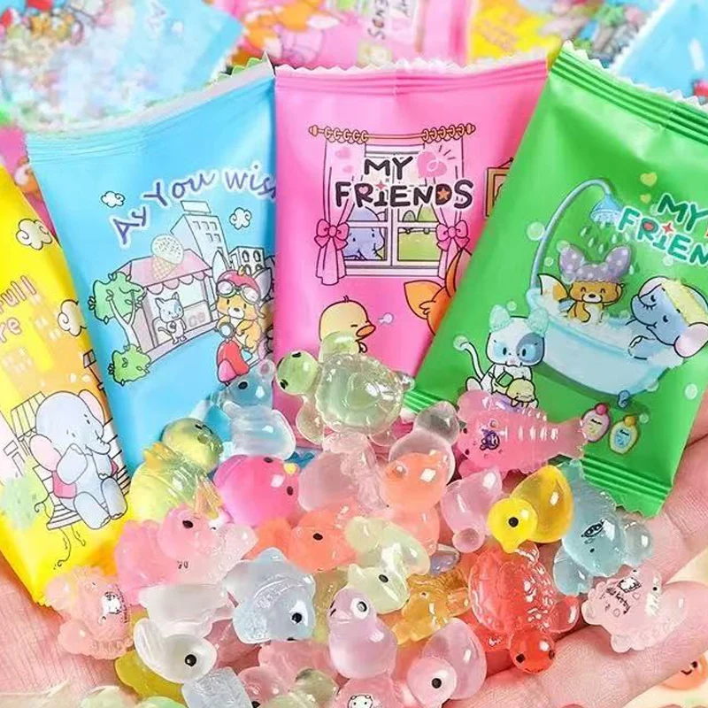 Mini Animal Surprise Blind Bags Cute Luminous Assorted Colors Animals Blind Box Toys for Birthday Gifts Christmas Gifts