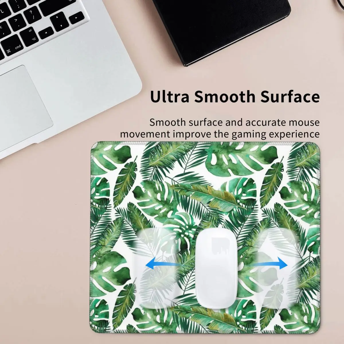 Monstera 바나나 팜 리프 마우스 패드 컴퓨터 키보드 마우스 매트 게이머 PC 데스크 매트 사무용품 테이블 매트