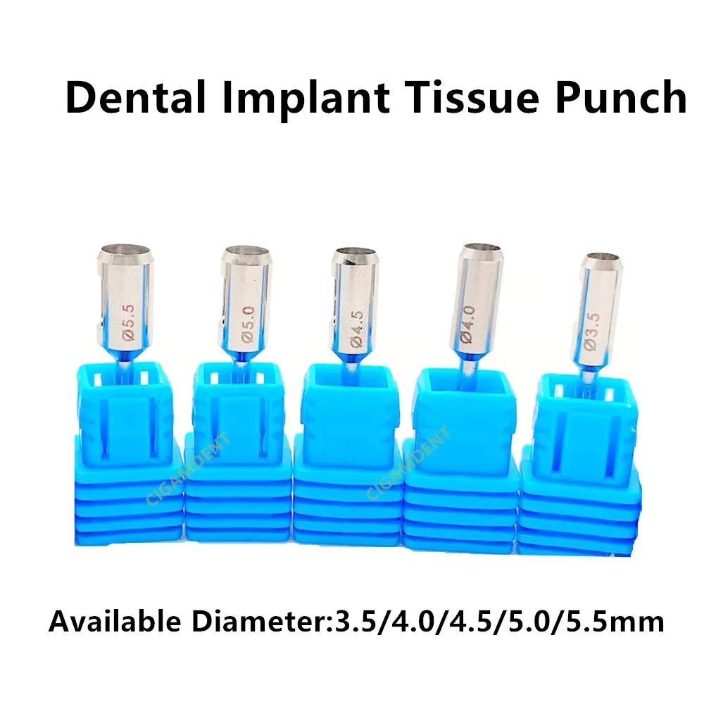 1pc Dental Implant Terphine Bur Tissue Punch Kit Bone Trephines Drills Stainless Steel Planting Tools for Low Speed Handpiece