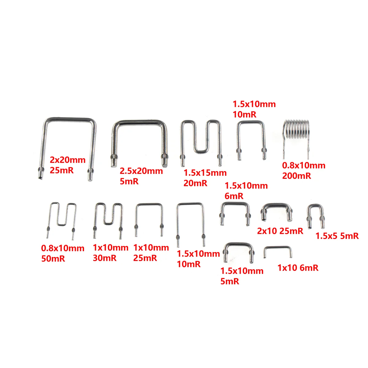 Resistencia de alambre Constantan de 10/5 piezas, 2.5mR, 5mR, 6mR, 10mR, 30mR, 20mR, 50mR, 200mR, miliohm R, resistencia de muestreo