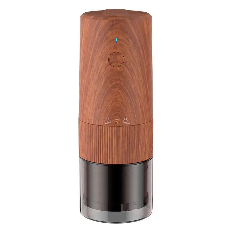 Wood Grain Portable Electric Bean Grinder Typr-c USB Charging Coffee Machine Automatic Coffee Grinder CNC Steel Core  timemore