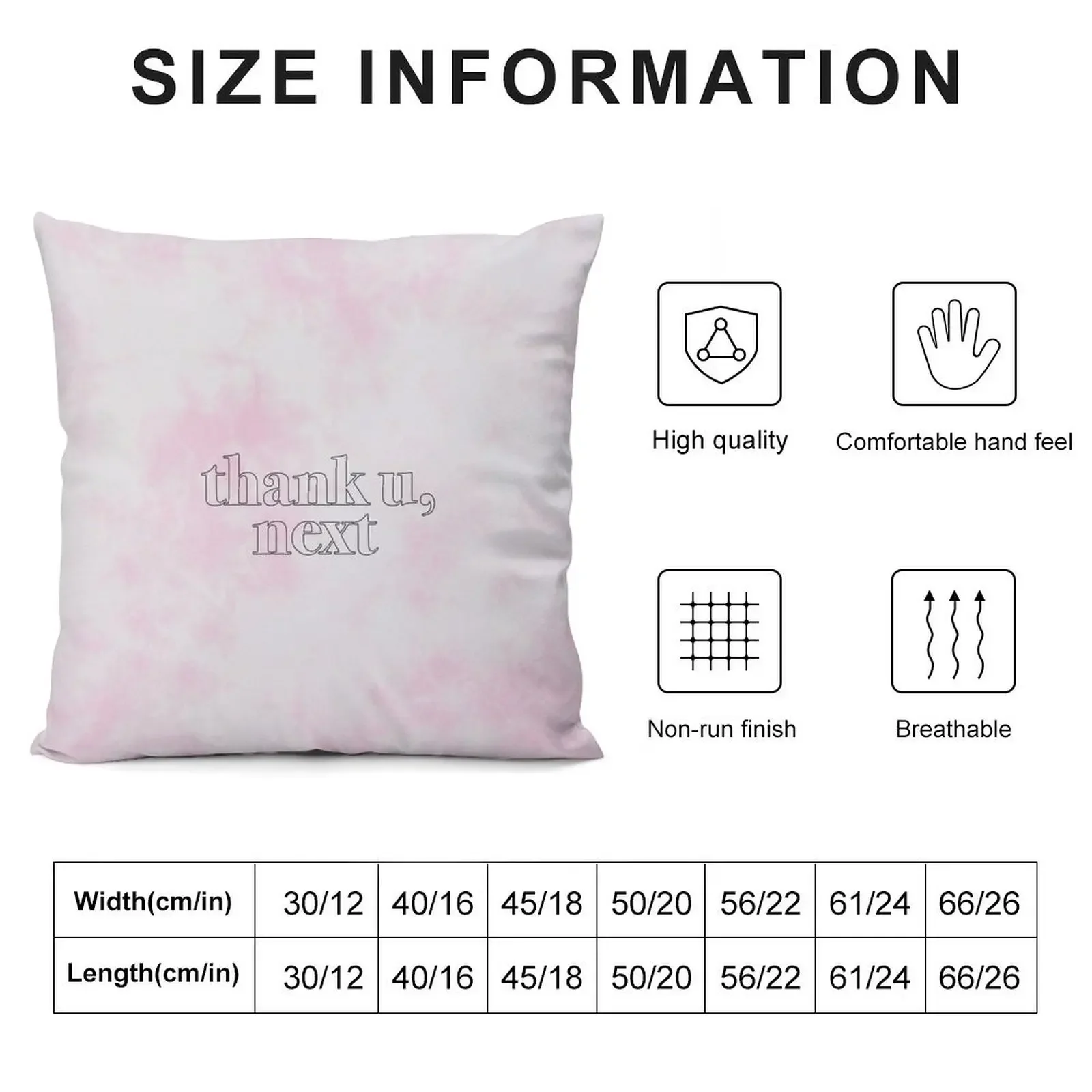 thank u, next light pink tie dye Throw Pillow anime girl pillow cover luxury Couch Pillows pillow