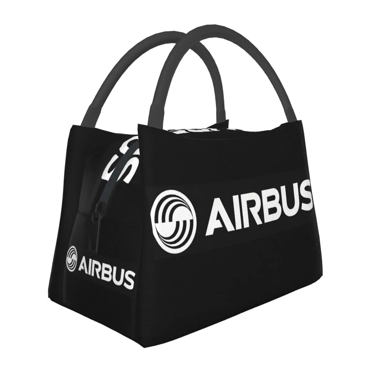 

Белая изолированная сумка для обедов с логотипом Airbus для школы, контейнер для хранения еды, портативный термоконтейнер, сумка-холодильник для обедов