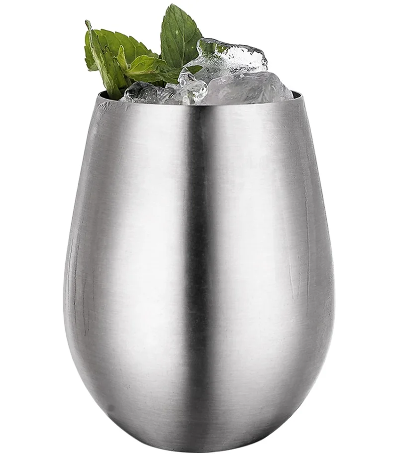 

2 Styles Hot Sale Stainless Steel 304 Milk Cold Drinking Whisky Beer Cup Creative Egg Shape Coffee Tea Mug