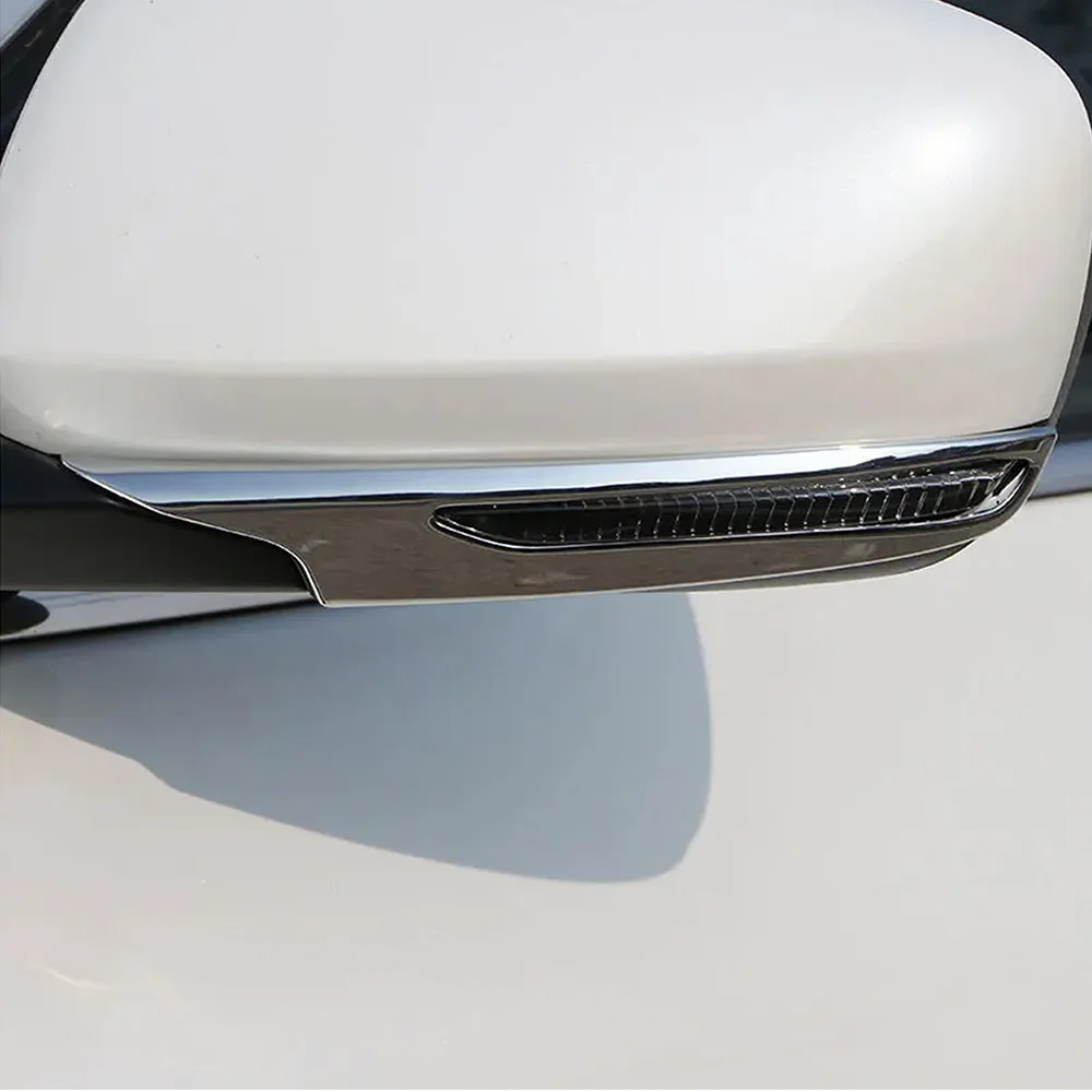 For Renault Koleos Samsung QM6 2016 - 2020 ABS Chrome 2Pcs/set Car Side Rearview Mirror Strip Cover Trim Auto Accessories