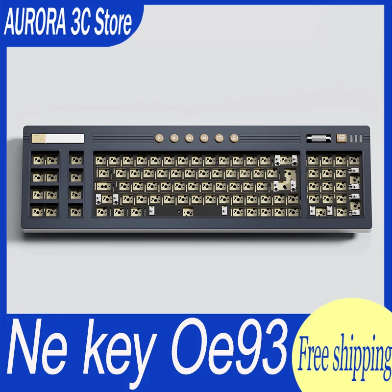 Ne key Oe93 Mechanical Keyboard Kit 3mode Retro Style Aluminum Gamer Keyboard Kit Nekey Custom Computer Gamer Accessories Gifts