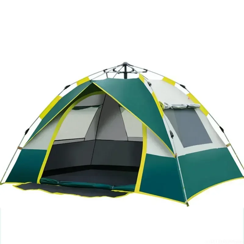 Camping Automatic Tents Family Outdoor Tourist Tent 4 Seasons Waterproof 3-4 People Travel Sun Beach Protection Tent New