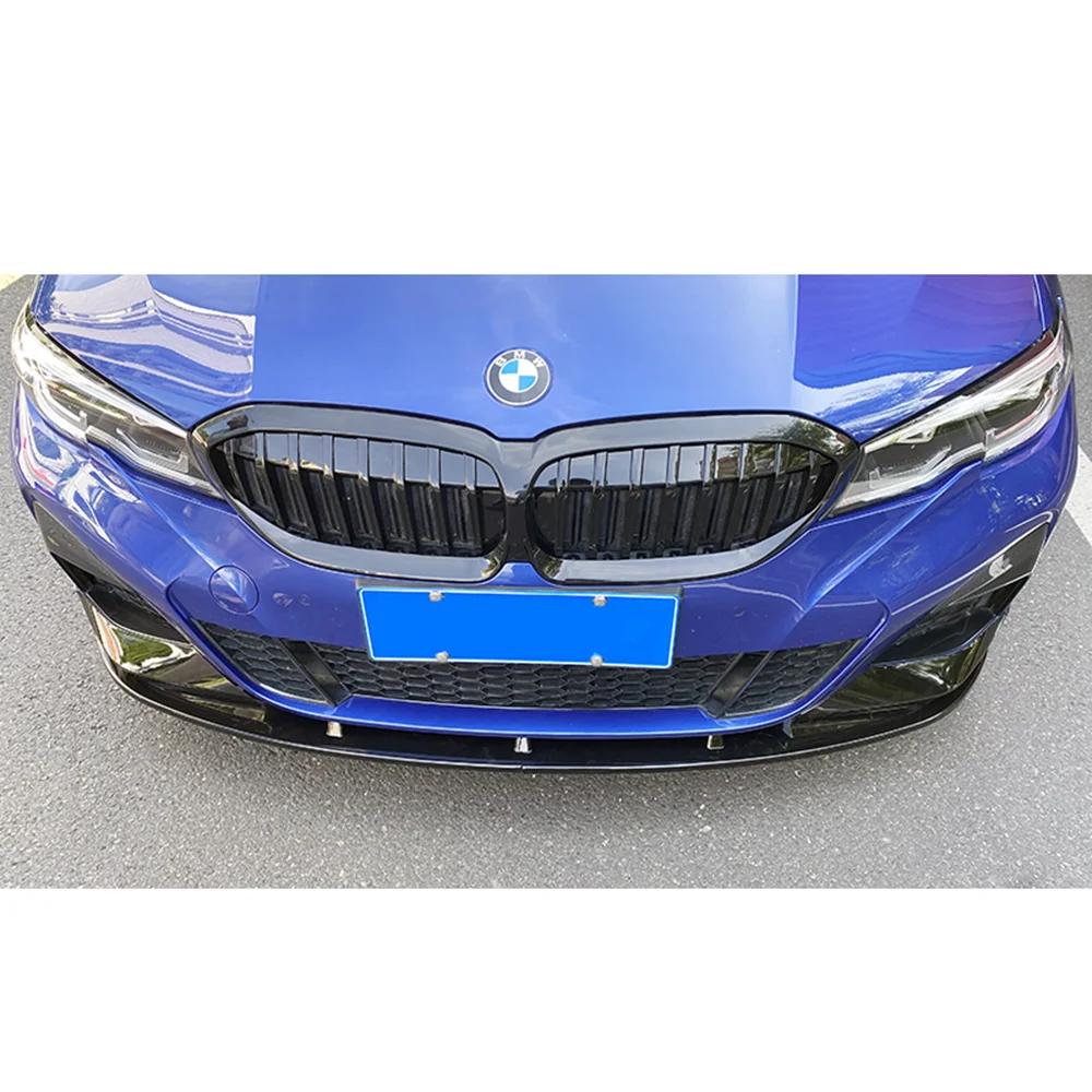 For BMW 3 Series G20 320i 330i Tuning 2019-2022 M Pack MP Style Front Bumper Splitter Lip Spoiler Diffuser Guard Body Kit Cover