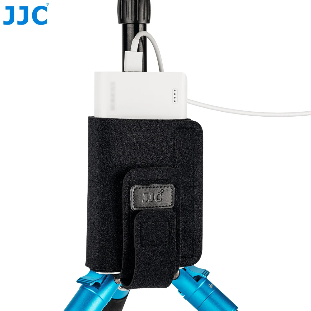 JJC Equipment Mounting Strap Cable Cradle Tripod Legs Mounting Bag for Power Bank ,Light Stand, Remote,Photography Accessory