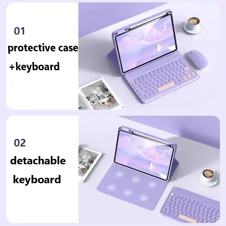 Case with Touchpad Keyboard for Redmi Pad Pro 5g Case 12.1 for XiaoMi  Poco Pad 5G 12.1 Keyboard Case for Xiaomi Pad Pro 12.1"