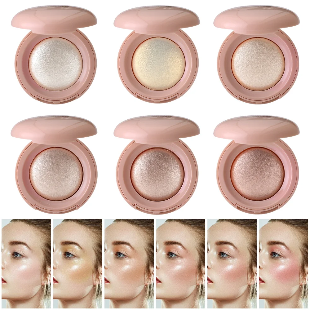 Long-lasting Waterproof Fine Shimmer Highlighter, Natural Glossy Effect, Brighten the Contour and Modify the Face