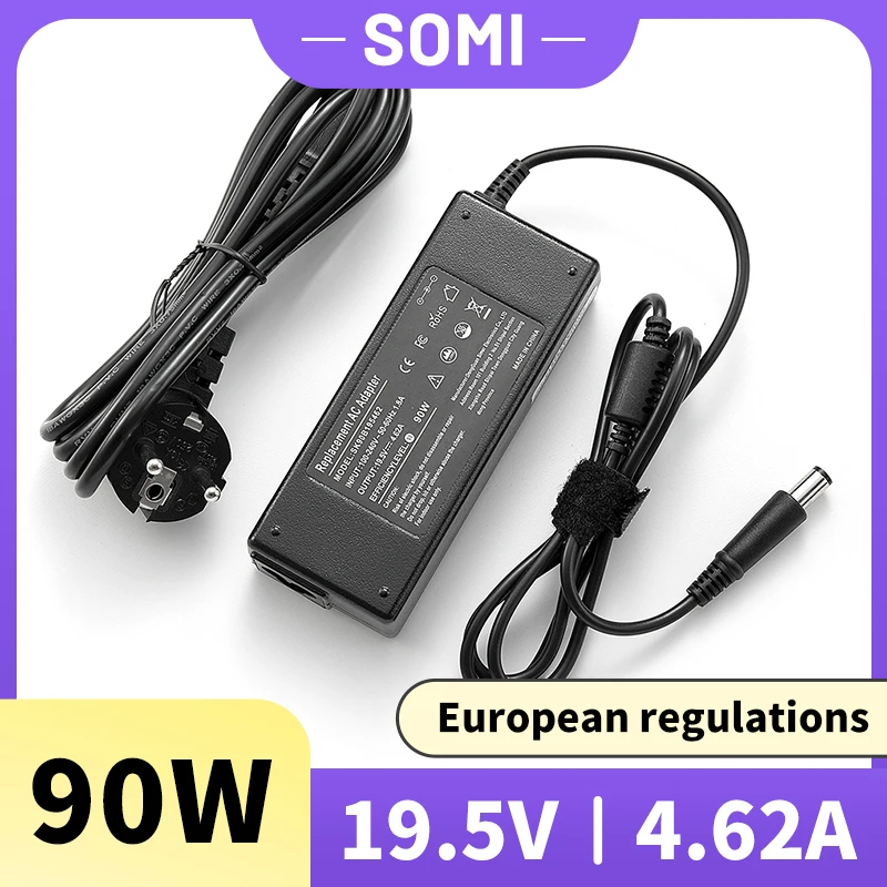 19.5V 4.62A 90W Laptop AC Adapter Charger For DELL E4300 E4310 E5400 E5410 E5420 E5500 1420 1501 1521 1525 D400 Inspiron 14R