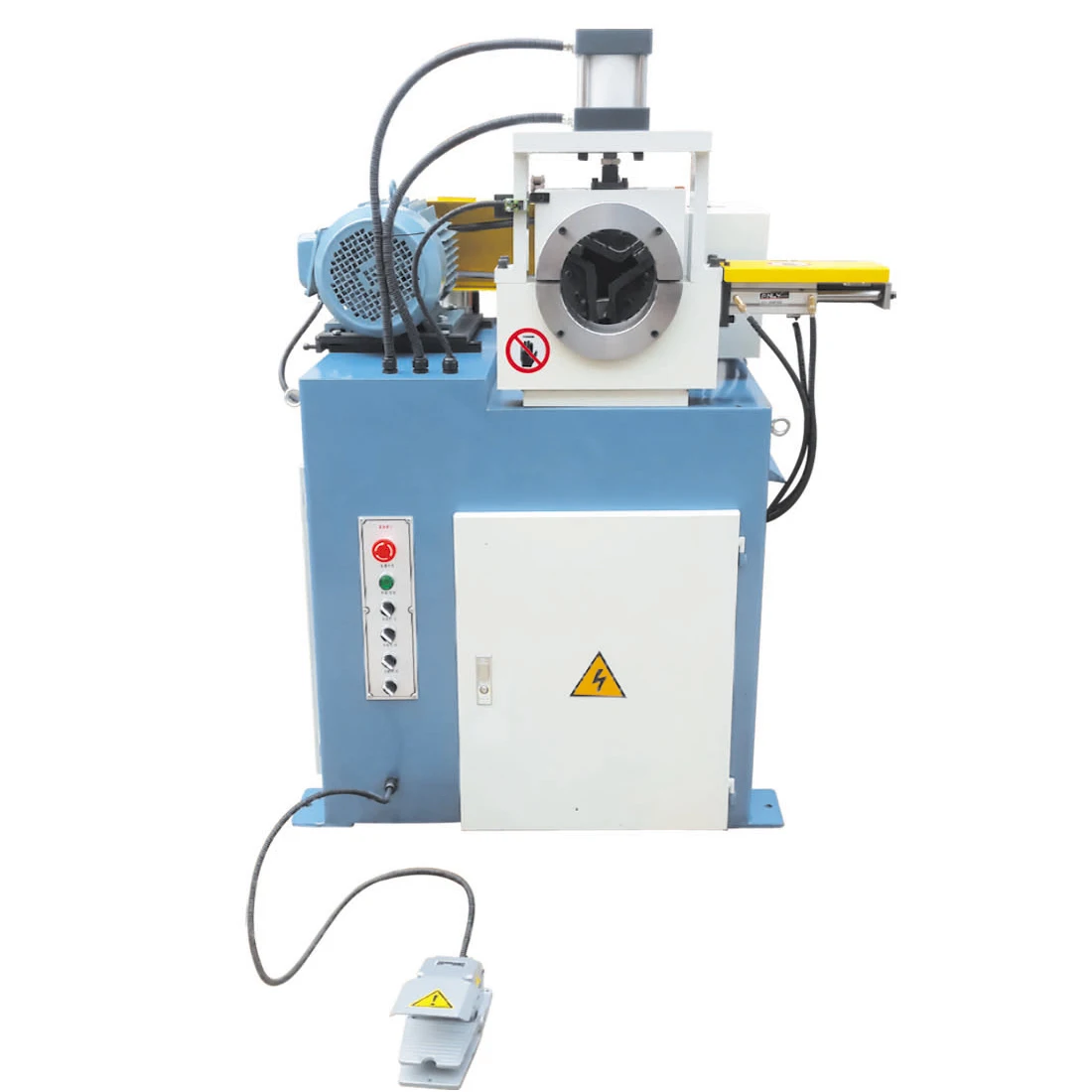 

Полностью автоматическая гидравлическая вертикальная машина для снятия фаски из нержавеющей стали для обработки круглых труб DJ-50, машина для снятия фаски