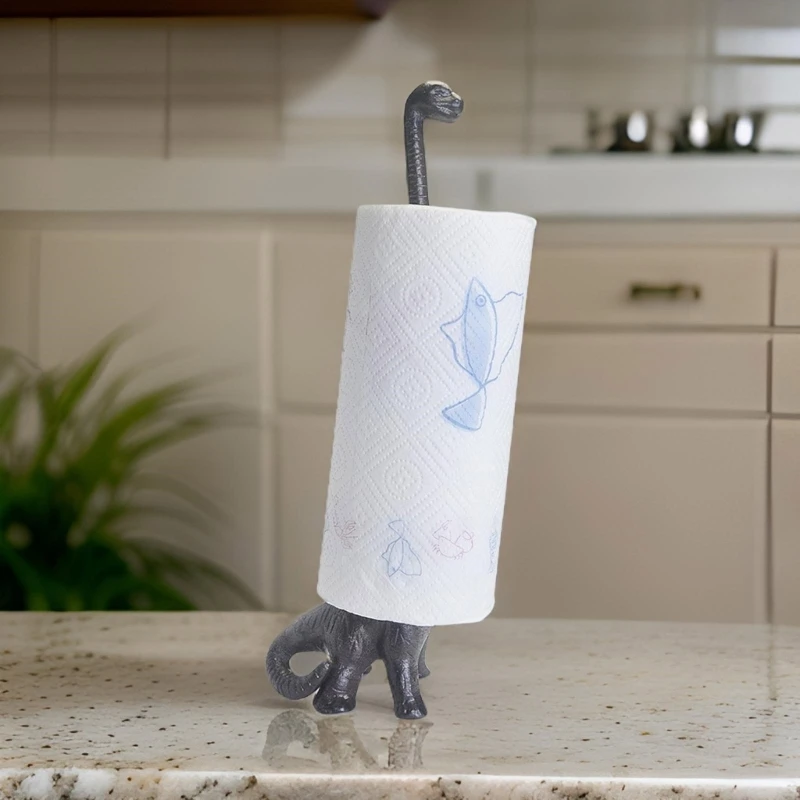 2024 New Functional Dinosaur Paper Towel Holder Vintage Farmhouses Kitchen Decors Stand