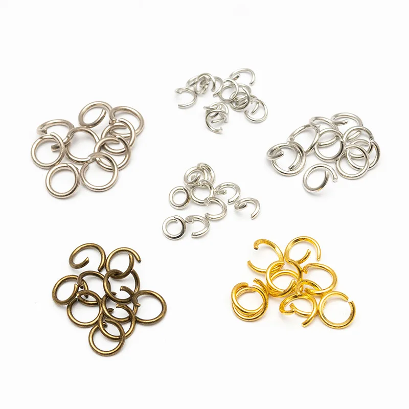 100Pcs Open Jump Rings for Jewelry Making, Open Jump Rings for Jewelry Making Supplies, Crafts and Keychains