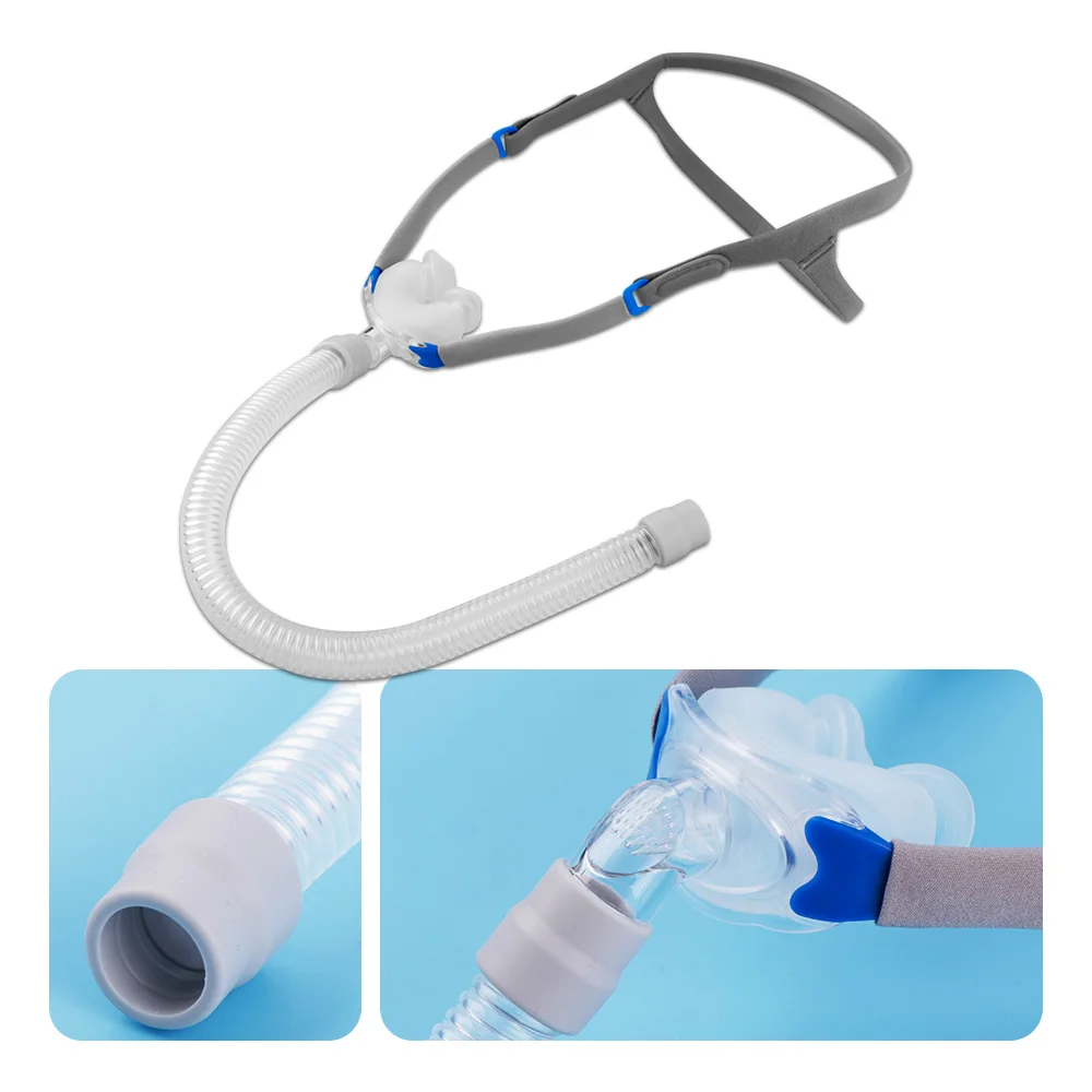 

CPAP Nasal Pillows Mask Use For Auto CPAP BiPAP With Headgear & Tube Anti Snoring Apnea Nose Masks Sleep Helping Accessories
