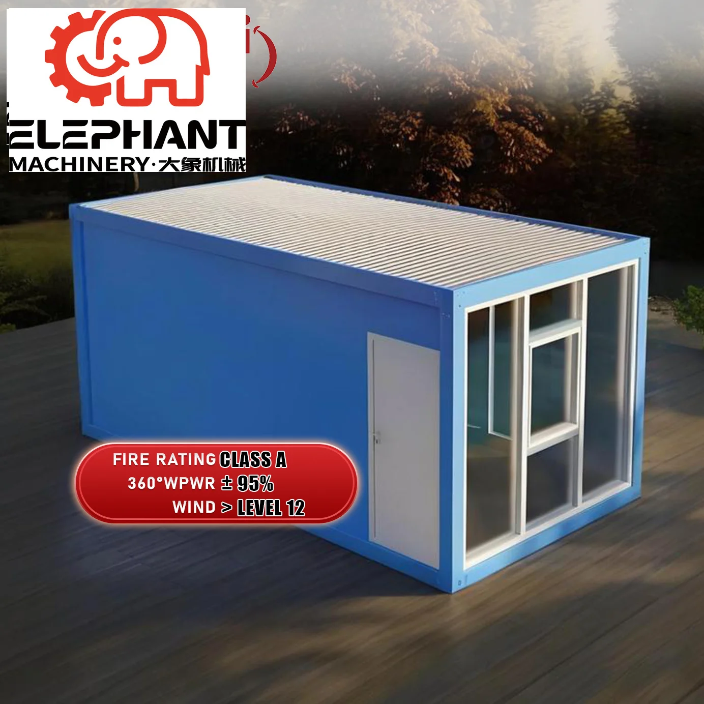 ELEPNANT House Prefabricated Modular Container Eco Friendly Fast Install Mobile Tiny Home Bedroom Workshop Modern Office